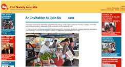 Desktop Screenshot of civilsociety.org.au