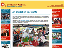 Tablet Screenshot of civilsociety.org.au